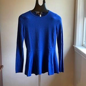 Ann Taylor loft wool blend royal blue sweater Sz S